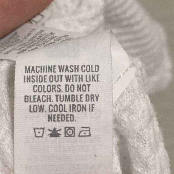 Aerie Offline Waffle Knit Split Hem Long Sleeve Tee Size Medium - Picture 9 of 10